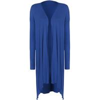 Elida Hanky Hem Waterfall Cardigan - Royal Blue