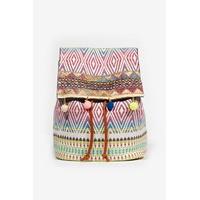 Elisha Camel Multi Aztec Print Rucksack