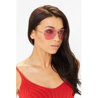 Ella Pink Lens Aviator Glasses