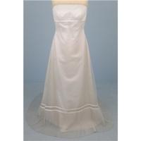 Ellis size UK 12 ivory strapless wedding dress