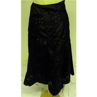 elegant size xl brown calf length skirt