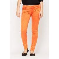 elastic waist orange trousers