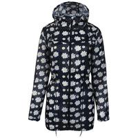 Ella Pac A Mac Lightweight Jacket in Navy Daisy Print