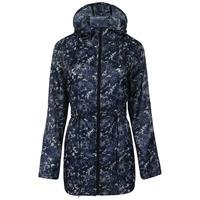 ella pac a mac lightweight jacket in floral lines print