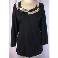 Elvi Size L Black Large Sleeved T-shirt Elvi - Size: L - Black - Sweatshirt