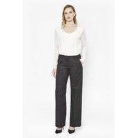 elly flannel bootcut trousers