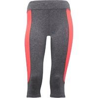 elle sport womens panelled performance capri leggings coal marlcoral r ...