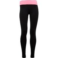 elle sport womens deep waisted logo performance tight leggings blacksu ...