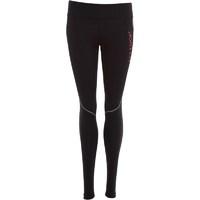 elle sport womens mesh panelled performance tight leggings black refle ...