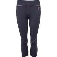 ELLE SPORT Womens Panelled Performance Capri Leggings Smoke/Sugar Peach