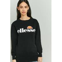 Ellesse Agata Black Sweatshirt, BLACK