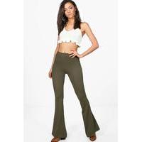 Elspeth Basic Stretch Skinny Flare - khaki