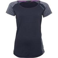 ELLE SPORT Womens Marl Panelled Performance Training Top Smoke