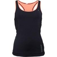 ELLE SPORT Womens Performance Support Vest Black/Abstract Ink/Coral Reef