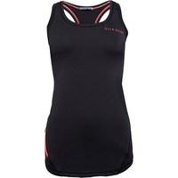 ELLE SPORT Womens Lightweight Logo Performance Singlet Coal/Coral Reef