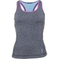 ELLE SPORT Womens Marl Performance Support Vest Smoke Marl