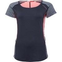 elle sport womens marl panelled performance training top smokesugar pe ...