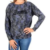 eleven paris sweatshirthirt sunspace jp w moon marble blue print women ...