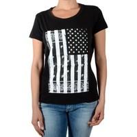 Eleven Paris T-Shirt Halag W Acid Wash Black women\'s T shirt in black