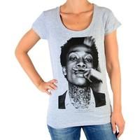 Eleven Paris T-Shirt Wizka W Wiz Khalifa Grey Melange women\'s T shirt in grey