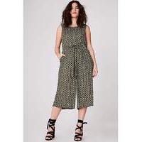 Elvi Printed Culotte Jumpsuit