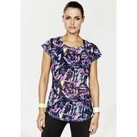 ELLESPORT Utopia Printed Mesh Loose Fit Performance Tee