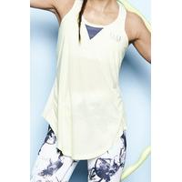 ELLESPORT USHAIYA LIME SEMI SHEER LAYERING TANK