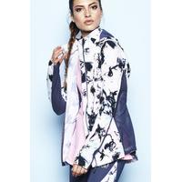 ellesport ushaiya printed lightweight jacket with mesh detail