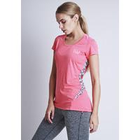 ELLESPORT Geo triangle print panel sports tee