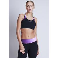 ELLESPORT royal grape hi-apex bra top with ombre panels