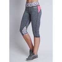 ELLESPORT Geo triangle printed panel capri