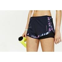 ELLESPORT Utopia Woven Double Layer Short With Slim Mesh Panelling