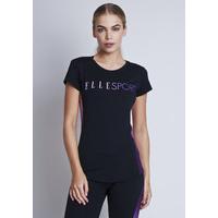 ELLESPORT royal grape mesh back performance tee