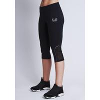 ELLESPORT Mesh Panel Deep Waisted Capri