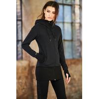 ELLESPORT LONGLINE HOODED SPORTS JACKET