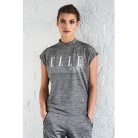 ELLESPORT STUDIO HI-NECK SLOUCH TEE