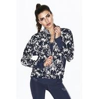 ellesport ushaiya reflectology print batwing jacket