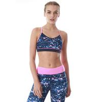 ellesport parisian lights strappy bra with pipe detailing and mesh bac ...