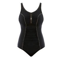 elomi 1 piece black swimsuit wild thing