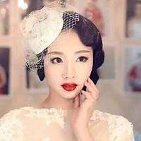 Elegant Lace Hat Fascinators for Party