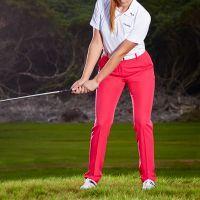Elaina Ladies Golf Trouser - Raspberry