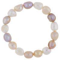 Elasticated Multi-colour 9.5-10mm Freshwater Pearl Bracelet BRW70146MC