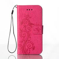 Embossed Leather Wallet for Samsung Galaxy Grand Prime