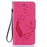 embossed feather pattern pu leather full body leather case with card s ...