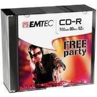 Emtec CD Disc Recordable 700MB 52x Jewel Case (10 Pack)