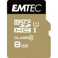 Emtec 8gb Class 10 Gold+ Micro Sdhc Flash Card