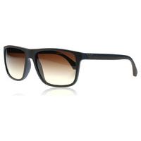 Emporio Armani 4033 Sunglasses Matte Brown and Blue 523113