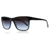 Emporio Armani Ea 4002 - Black Sunglasses Black / Variegated Azure 50528G 55mm