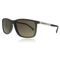 Emporio Armani 4058 Sunglasses Brown Rubber 506473 58mm