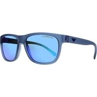 emporio armani ea4081 553525 matte transparent blue